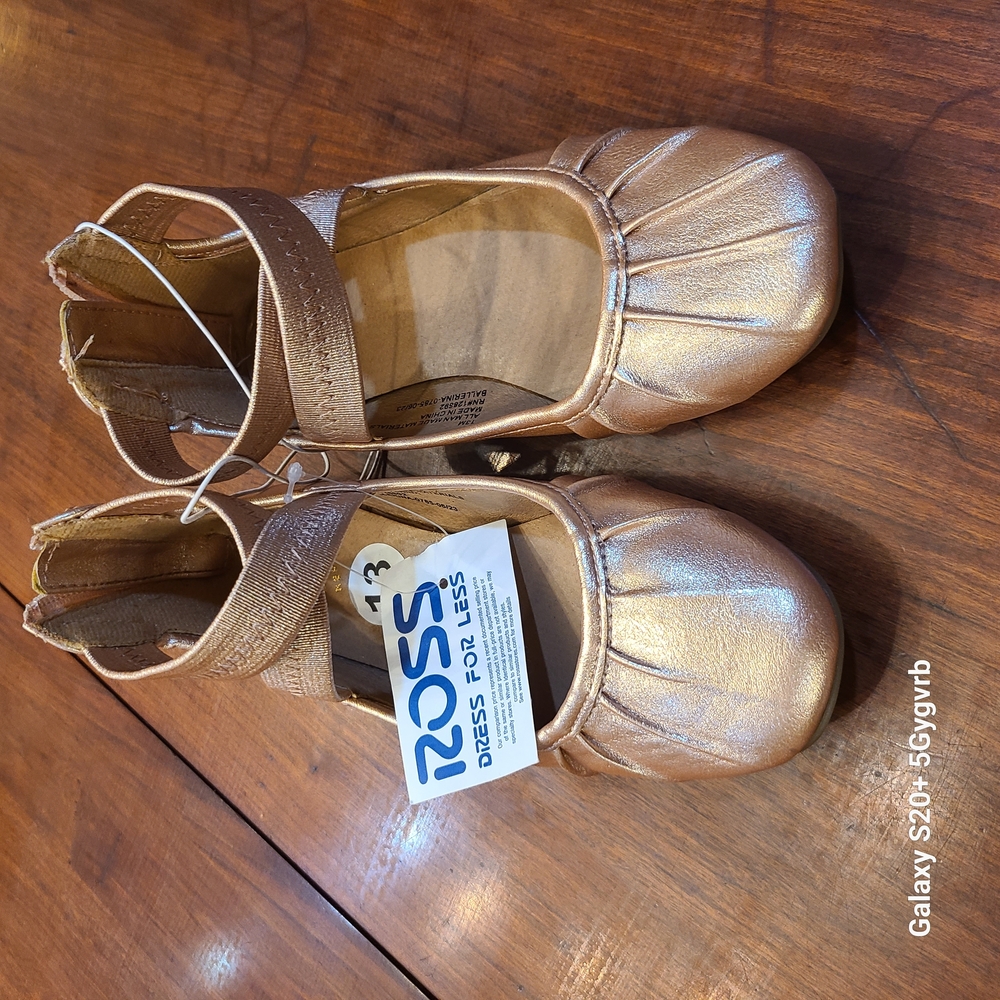 Ross Gold Ballet Flats